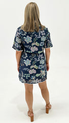 Lani Floral Mini Shirt Dress