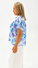 Iris Cotton Blend Top