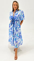 Iris Cotton Blend Shirt Dress