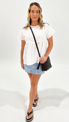 Betty Basics Poppy Blouse White