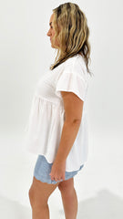 Betty Basics Poppy Blouse White