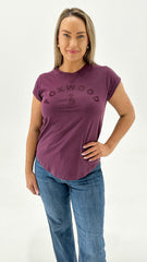 Foxwood Effortless Tee Plum