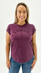 Foxwood Effortless Tee Plum