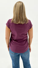 Foxwood Effortless Tee Plum