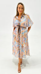 Vettel Cotton Blend Shirt Dress