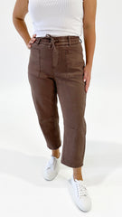 Leo Barrel Jeans Chocolate