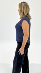 Charlie Knit Top Blue