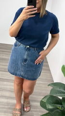 Bay Denim Mini Skirt