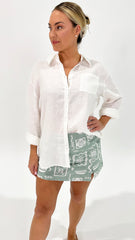 Miranda Linen Shirt White
