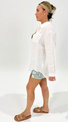 Miranda Linen Shirt White