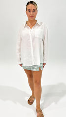 Miranda Linen Shirt White