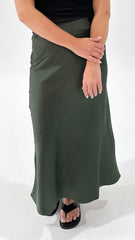 Sass Jasper Slip Skirt Olive