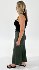 Sass Jasper Slip Skirt Olive