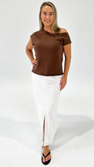 Florence Linda Knit Chocolate