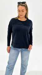 Foxwood Jayne Throw On Top Navy
