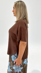 Florence Harrie Top Chocolate