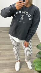 Foxwood Effortless Crew Dark Grey