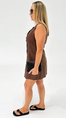 Yana Linen Button Mini Dress