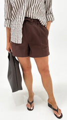 Betty Basics Quinn Cotton Short Choc