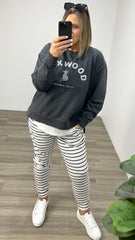 Foxwood Effortless Crew Dark Grey