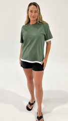 Betty Basics Boyfriend Tee Green