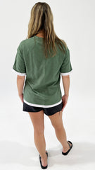 Betty Basics Boyfriend Tee Green