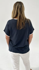 Batty Basics Clara Tee Petrol