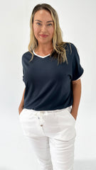 Batty Basics Clara Tee Petrol