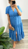 Oceana Selma Maxi Dress Blue