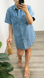 Ella Denim Button Dress