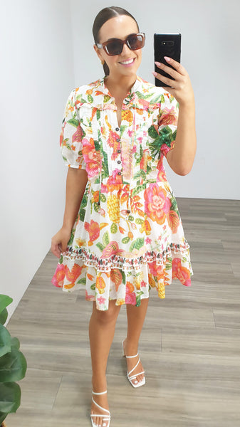 Kelly Mini Dress Melon Paradise – MintFashionBoutique