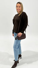 Annika Side Split Canyon Knit Chocolate