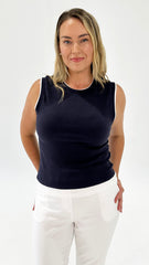 Betty Basics Thea Tank Top Navy