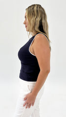 Betty Basics Thea Tank Top Navy