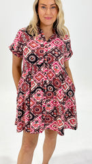 Betty Basics Copacabana Shirt Dress Coco Print