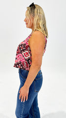 Betty Basics Coco Shell Tank Coco Print