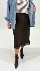 AAE Hava Lace Skirt Coffee