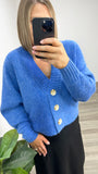 Brave + True Carrington Cardi Mediterranean Blue