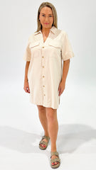 Florence Sadie Dress Bone