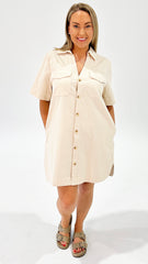 Florence Sadie Dress Bone