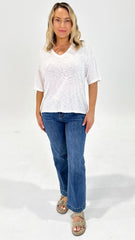 Betty Basics Aries V-Neck Sweater White