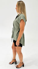 Palm Springs Hi Lo Top Sage