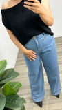 Staple Lyla Wide leg Jeans Vintage Blue