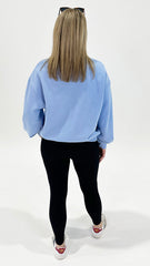 Ena Pelly Mila Oversized Sweater Soft Blue
