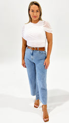 Kira Mesh Top White