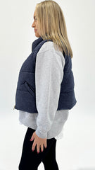 Tate Puffer Vest Navy