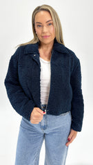 Sass Jazz Cropped Jacket Navy