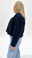 Sass Jazz Cropped Jacket Navy