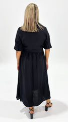 Pollyanna Collar Dress Black