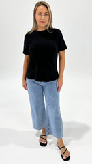 Foxwood Tied Tee Black